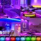 AeroLight LED Strip Lights RGB 5050 LED Strips Bluetooth APP Control Color Changing DC 12V 30LEDS/M Per Meter For Bedroom Room Kitchen Bar