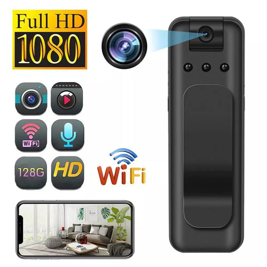 UHD 1080P Mini Camera with WiFi Portable Small Digital Video Recorder Police BodyCam Infrared Night Vision Miniature Camcorder