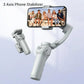 Tangxi 3 Axis Phone Stabilizer Bluetooth Selfie Stick with Smart AI Tracking and Built in Tripod Fill Light for Video Recording