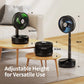 Socool 20000mAh Portable Folding Fan 8 Speeds Wind & Auto Oscillation Rechargeable Floor Standing Desk Fan with Remote for Home