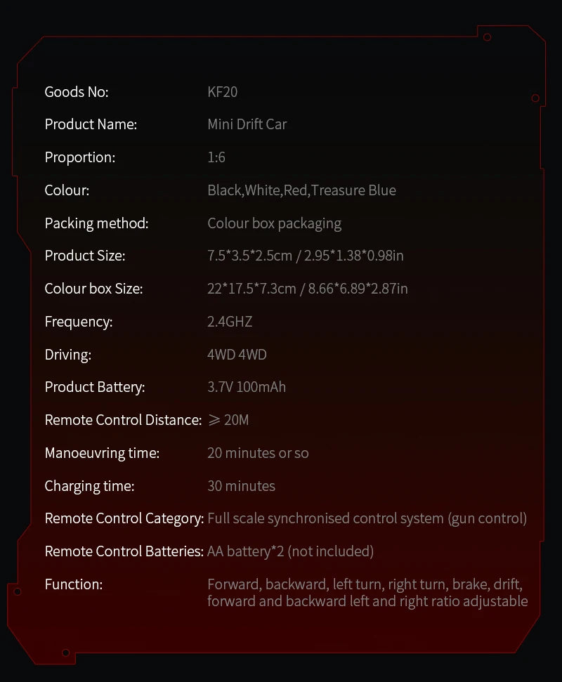 2026 Teranty Kf20 1:64 Drift Rc Car - ElectronAge