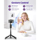 Auto Face Tracking Tripod 360 Rotation with Light Phone Tripod Stand Remote Control for Android Phone Selfie Stick Black for Co