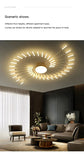 AuroraRealm Creative Fan Shaped LED Ceiling Lamp