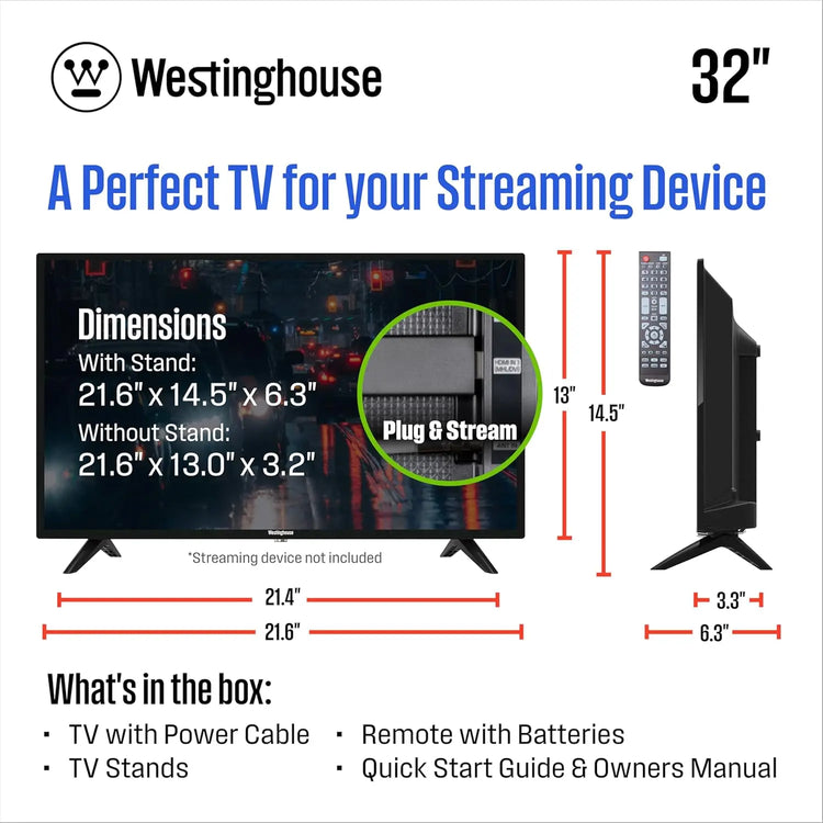 Westinghouse 32 Inch HD LED TV - ElectronAge