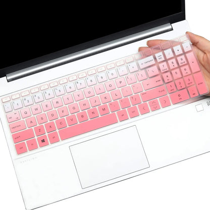 Waterproof Silicone Keyboard Cover for 15.6" and 17" HP Laptops, Ultra-Thin Fit with Dust Protection