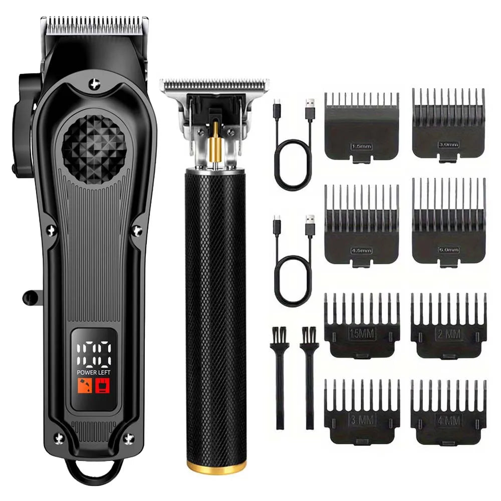 YUKU Professional Hair Clippers with LED Display - ElectronAge