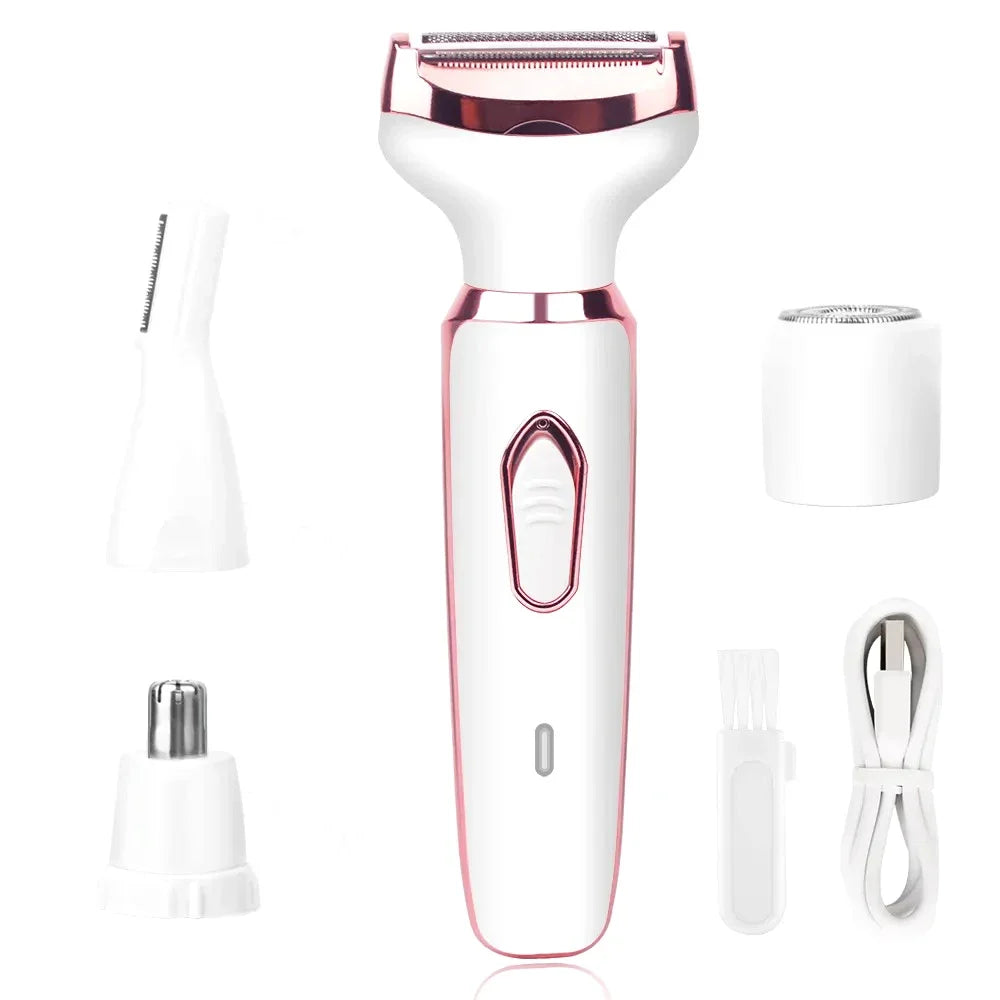 XMSJ 4 In 1 Electric Lady Shaver for Full Body Shaving - ElectronAge