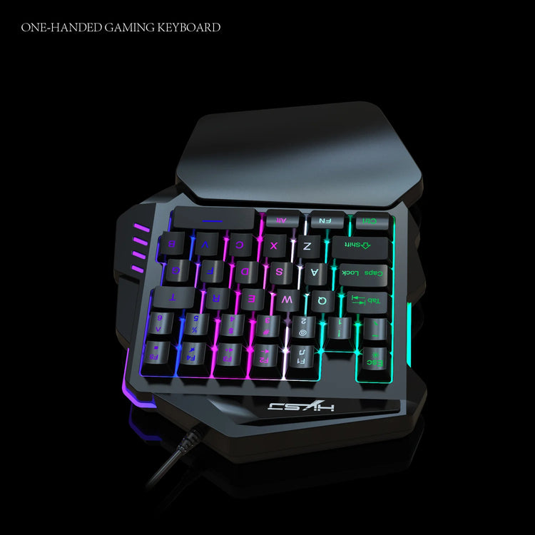 Ergonomic One-Handed Gaming Keyboard - ElectronAge