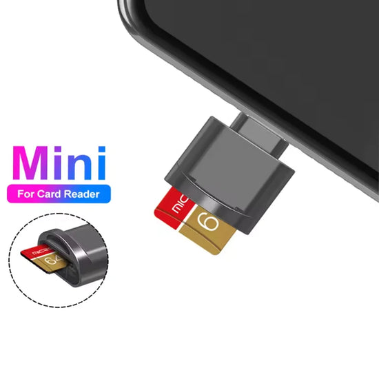 2pcs MINI SD TF Card Apple Card Reader Suitable For iPhone iPadConnectionExternal Expansion Memory Card OTG Storage Card Adapter