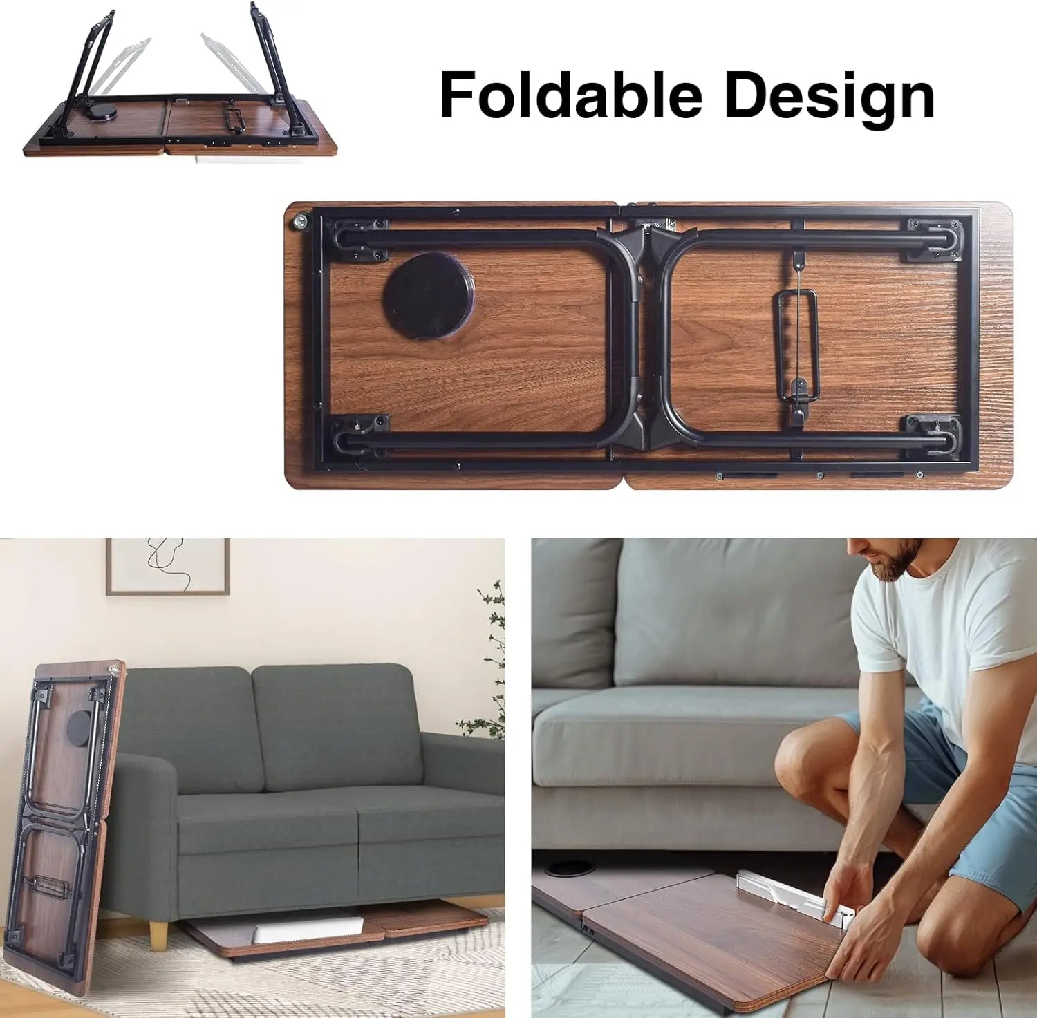 28.7" Adjustable Laptop Desk Stand with Phone Mount - ElectronAge