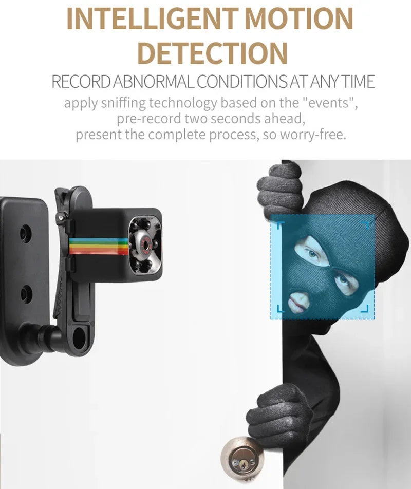 Mini Hd Camera Sq11 1080p Portable Small Nanny Cam Video - ElectronAge