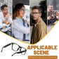 AI Translation Smart Glasses, Anti-blue light lens, Support 160+ languages real-time translation, Stylish audio glasses.