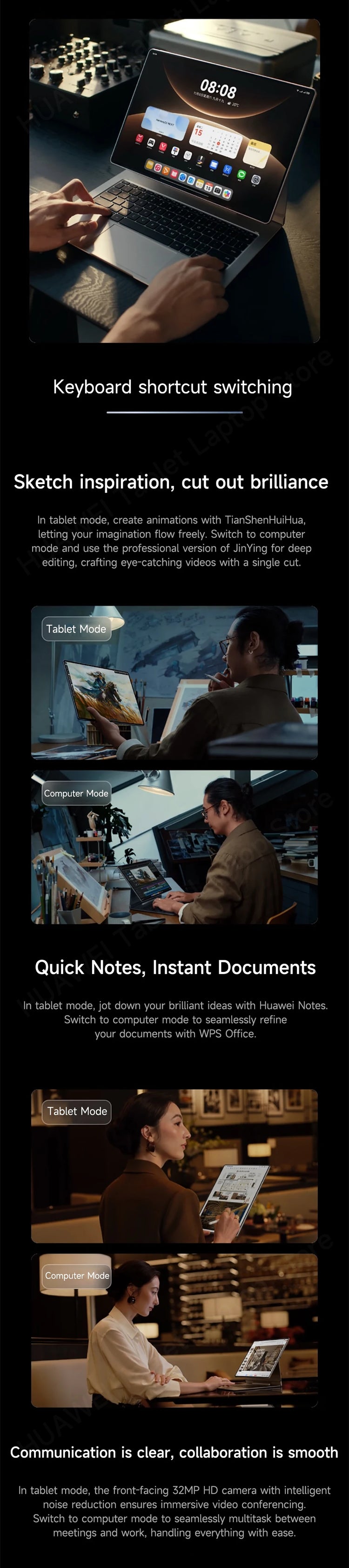 2025 HUAWEI MatePad Edge 2-in-1 Tablet & Laptop - ElectronAge