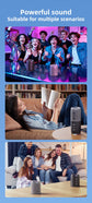 ZEALOT-M5 Magnetic Bluetooth Speaker 2-in-1 Power on Couplet Mini Speaker Macaron Color Dual Channel RGB Light Bluetooth 5.4