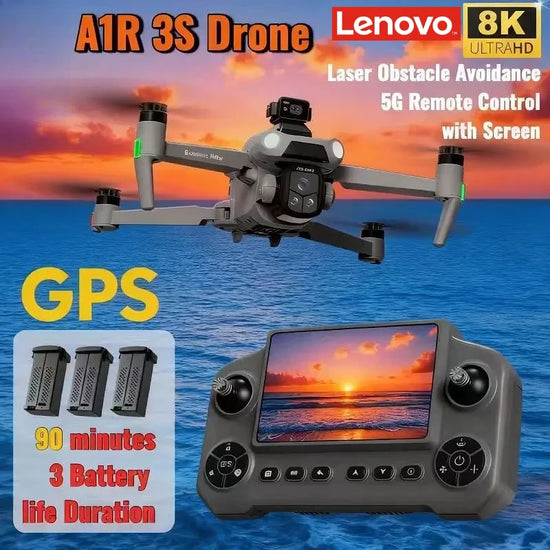 Lenovo A1R 3S GPS Drone 8K Profesional - ElectronAge