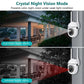 4pcs Ultra HD 1080P Wireless Security Cameras with Motion Tracking, Dual-Band WiFi & 5G, 360° View - Indoor/Outdoor Home Surveil