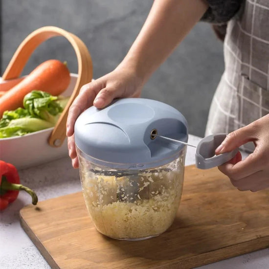 900ML Hand Chopper Manual Rope Food Processor - ElectronAge
