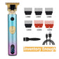 T9 Original Professional Hair Trimmer for Men - Colorful Smooth Feel Body, LED, Sharp Blade, Portable Clipper