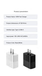 2026 100W Super Fast Charge PD20W Dual Port Suitable for Apple, Huawei, Fully Compatible with US Standard Mobile Phone Charger