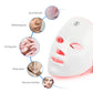 Rechargeable Facial LED Mask 7 Colors LED Photon Therapy Skin Rejuvenation Anti Acne Wrinkle Removal Beauty Mask Skin Brightenin