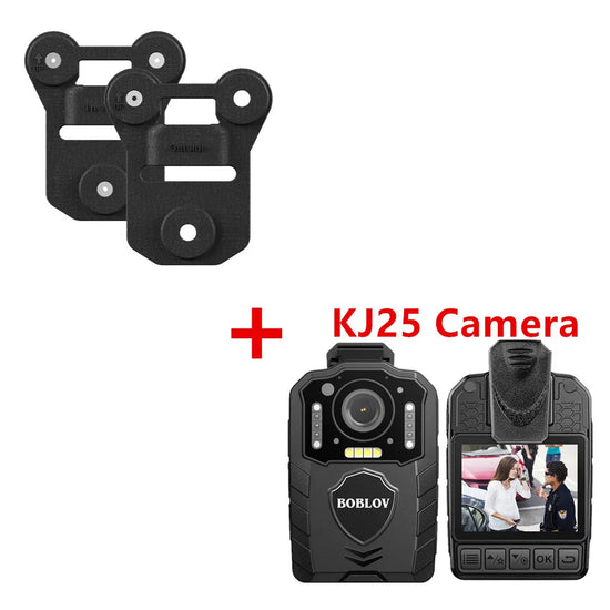 BOBLOV KJ25 Body Camera 3000mAh Battery for 13 Hours Video Shooting Audio Camcorders Night Vision Body Worn Mini Camera