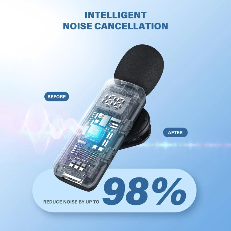 Tahnuhna Professional Wireless Lavalier Microphone - ElectronAge