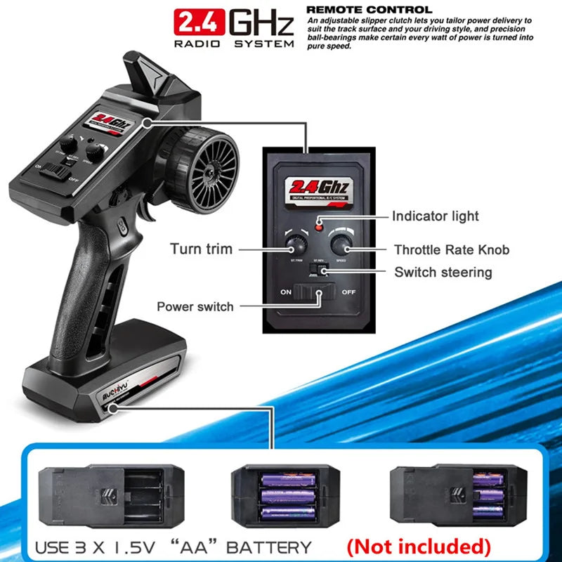 WLTOYS 16102 RC Cars 2.4G 390 Moter - ElectronAge