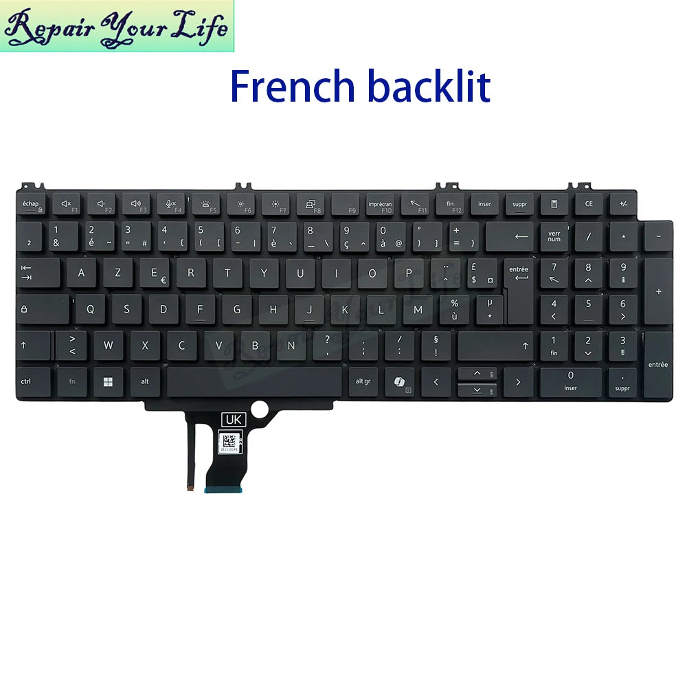REPAIR YOUR LIFE German French Backlight Keyboard - ElectronAge