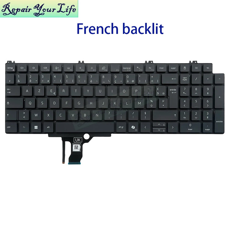 REPAIR YOUR LIFE German French Backlight Keyboard - ElectronAge