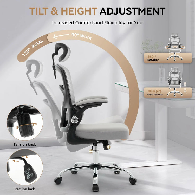 HiMISS Ergonomic High-Back Mesh Chair - ElectronAge