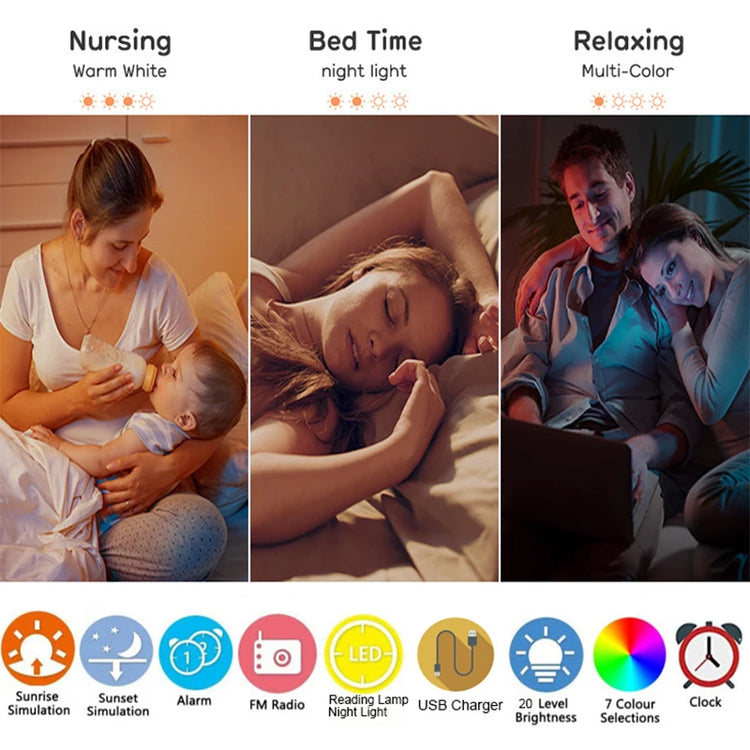 Niditon Wake Up Light Alarm Clock - ElectronAge