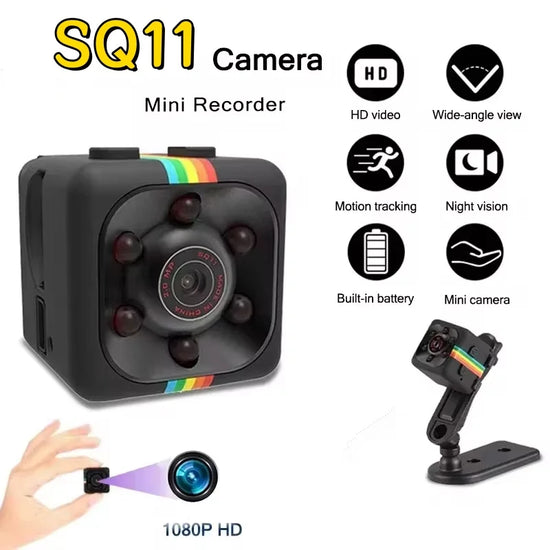 Mini Hd Camera Sq11 1080p Portable Small Nanny Cam Video - ElectronAge