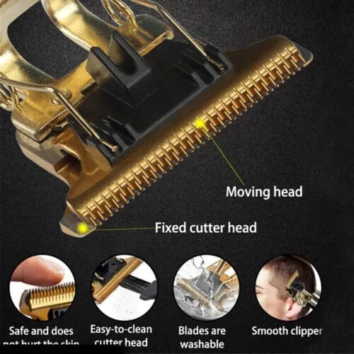 Beard Trimmer Hair Clippers Cordless Hair Cutting Barber Shaving Machine - ElectronAge