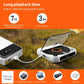 Bluetooth-Compatible CD Player LCD Screen Car CD Player A-B Repeat 1200 MAh Battery Friend Family Student portable dvd player