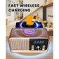 Alarm Clock Radio with Fast Wireless Charging - ElectronAge