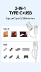 3 in 1 USB/Type C Multifunction Card Reader OTG SD TF Cards USB Memory Cards Reader Converter for MacBook Laptop Samsung