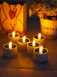 6 pieces of solar candle light, Solar LED tea night light, date romantic atmosphere decoration, lighting Camping home decoration