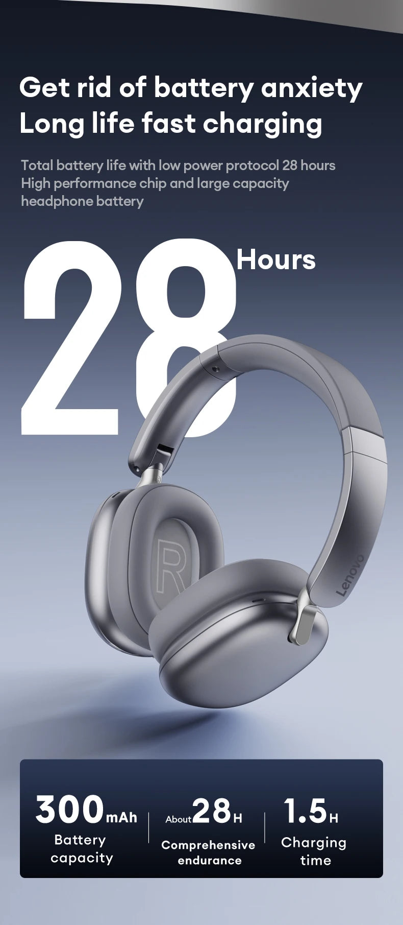 Lenovo TH60 Gaming Wireless Headphone - ElectronAge