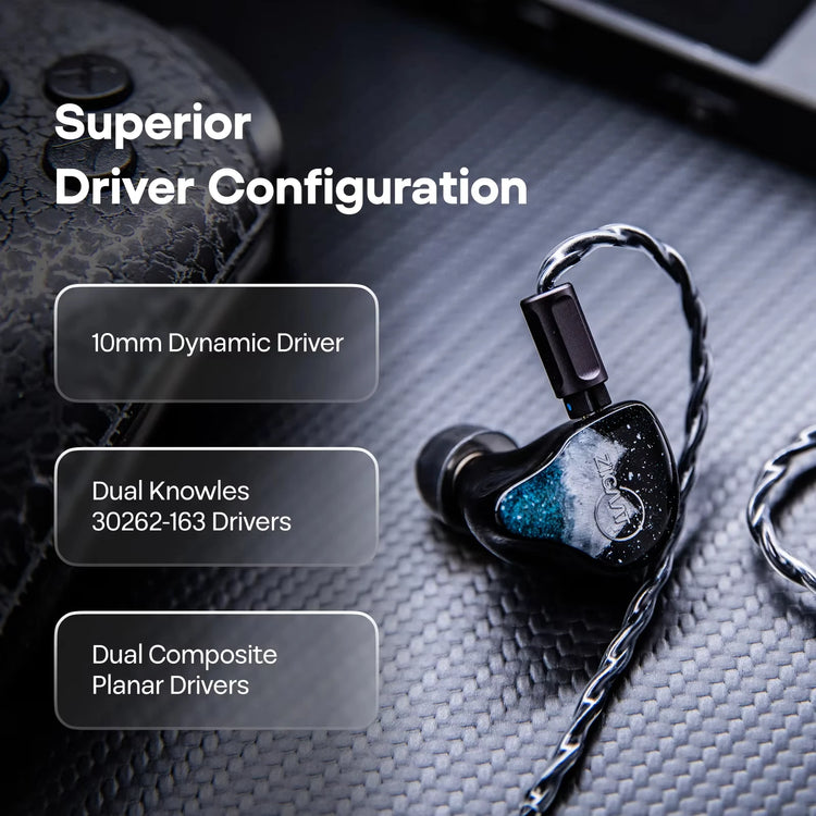 ZiiGaat Horizon Tribrid IEM Earphones - ElectronAge