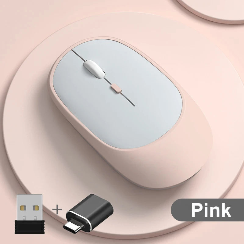 Wireless Mouse Rechargeable Mouse Gamer Dual Modes - ElectronAge