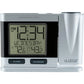 Silver Atomic Projection Alarm Clock with Temperature - ElectronAge