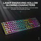 Typewriter style Mechanical feel Gaming Keyboard - ElectronAge