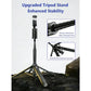 2026 Auto Face Tracking Tripod for iPhone 360 Rotation Selfie Stick with Remote and Gesture Control in Black for Vlog Live Stre