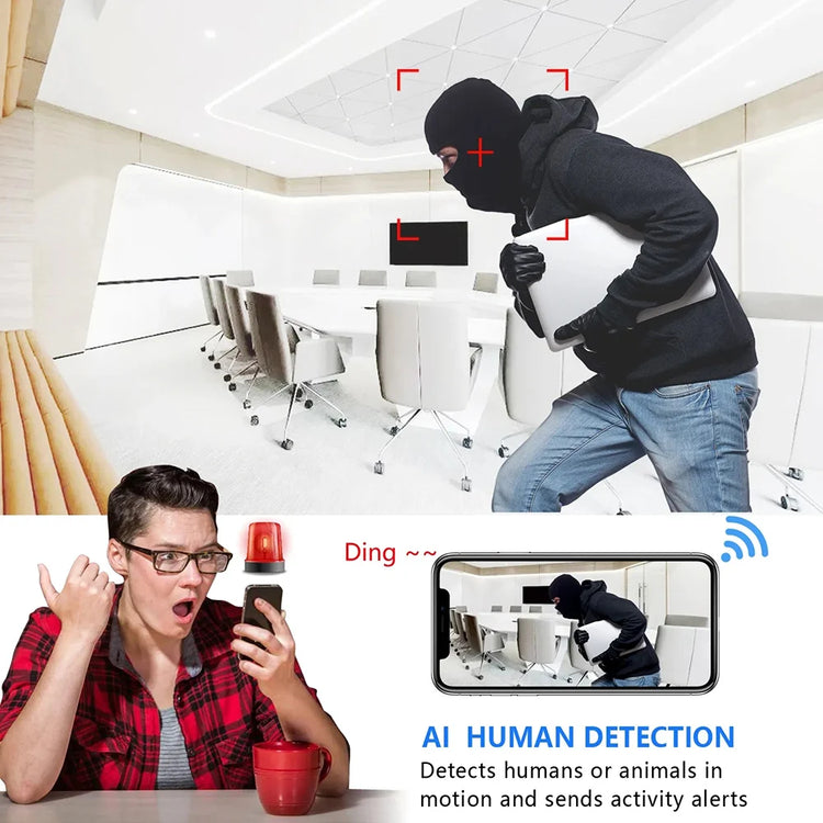Virwir Mini Camera 4MP Wifi Night Vision - ElectronAge