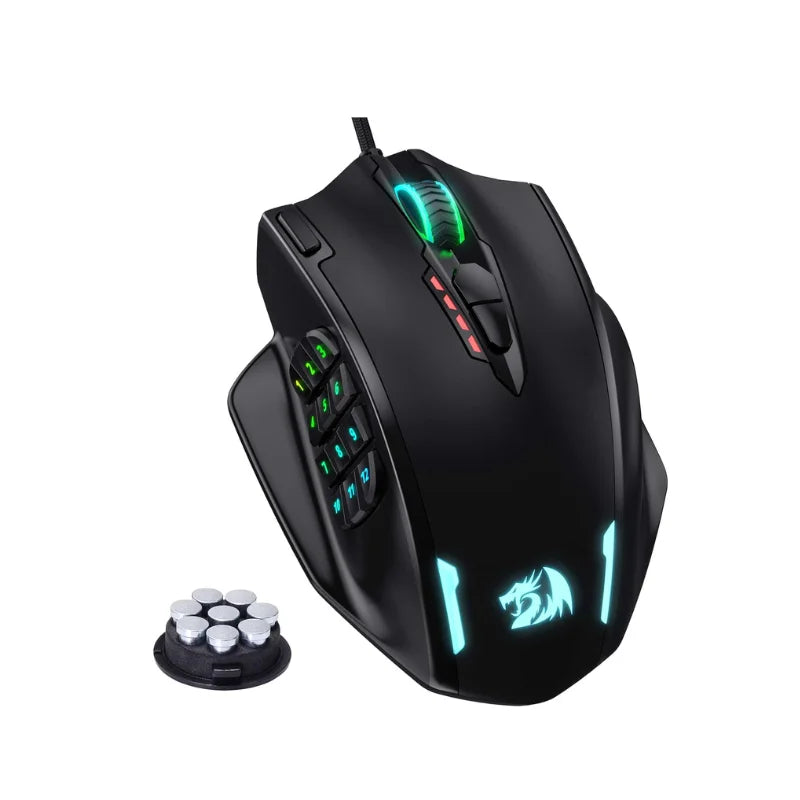 Redragon M908 RGB Backlight LED USB Wired Gaming Mouse - ElectronAge