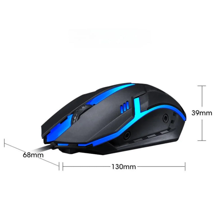 USB Wired Mouse Colorful LED Gaming Mouse 1200 DPI - ElectronAge