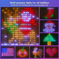 2m*2m/3m Smart Curtain Lights Bluetooth App LED String RGB Fairy Lights DIY Music Change Display for Window Bedroom Decoration