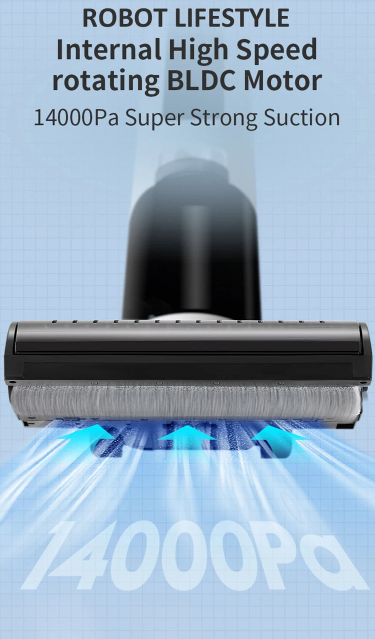 Cordless Handheld Vacuum Cleaner Wet Dry Cleaning Robot - ElectronAge