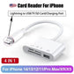 3-in-1 Lightning TypeC To SD & TF Card USB Camera AdapterFor iPhone iPad Card Reader USB Dongle for USB Flash Plug Play