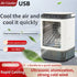 USB Portable Air Conditioner Fan Mini 3 Gears Home Desktop Cooling Fan LED Night Lamp Air Cooler for Room Office Camping 선풍기 - ElectronAge
